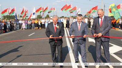 Рух на ўчастку аўтадарогі Цэнтраліт-Урыцкае-Уваравічы адкрылі пасля рэканструкцыі