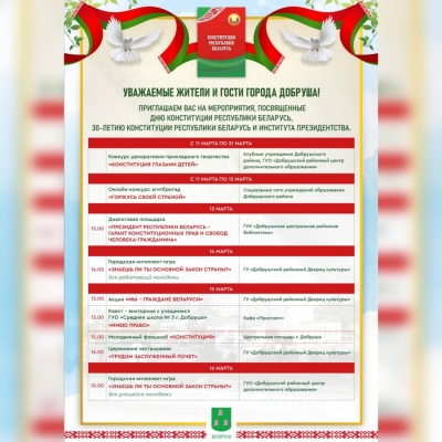 Мероприятия, посвященные Дню Конституции Республики Беларусь