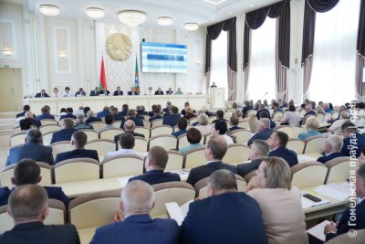 На пасяджэнні аблвыканкама падвялі вынікі сацыяльна-эканамічнага развіцця Гомельшчыны ў першым паўгоддзі