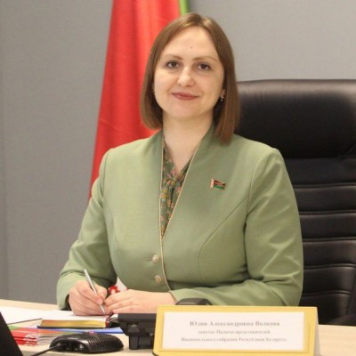 22 июля прием граждан и прямую телефонную линию по номеру проведет Юлия Александровна ВОЛКОВА, депутат Палаты представителей Национального собрания Республики Беларусь